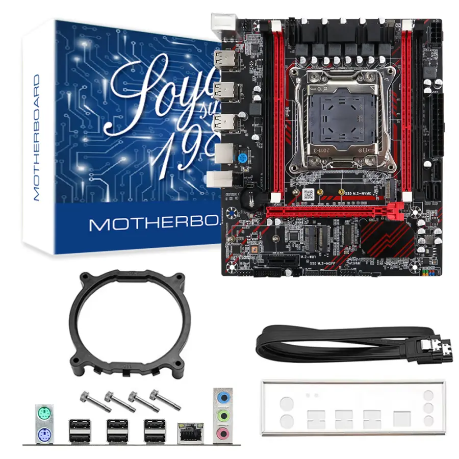MOUGOL X99 Gaming Motherboard Kit with Intel E5 2676 V3 CPU & 8GB(1*8GB) DDR3 1600MHz Dual Channel RAM for Office Computers — image 6