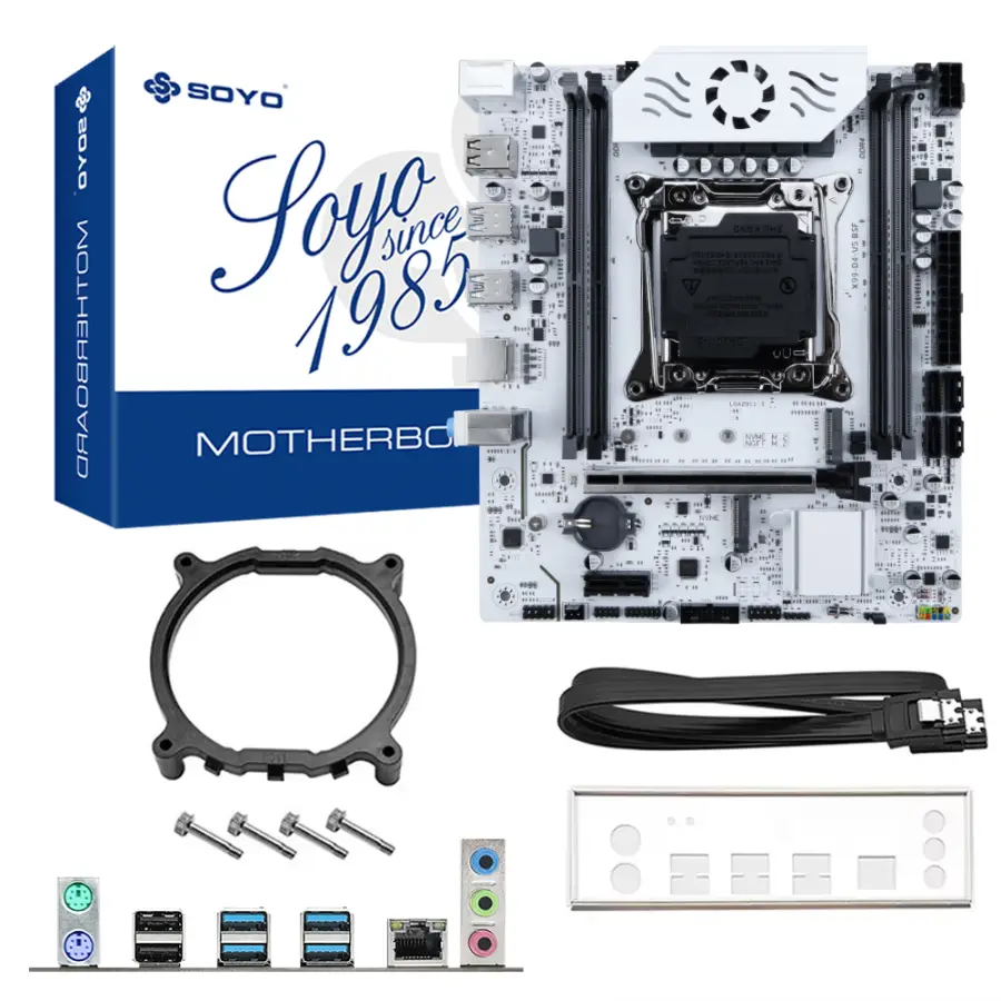 SOYO X99 Gaming Motherboard Kit C612 Chipset with Xeon E5-2682 V4 CPU & 16GB(2x8GB) DDR4 2133MHz RAM M.2 NVME SATA3 TPM2.0 Pin — image 6
