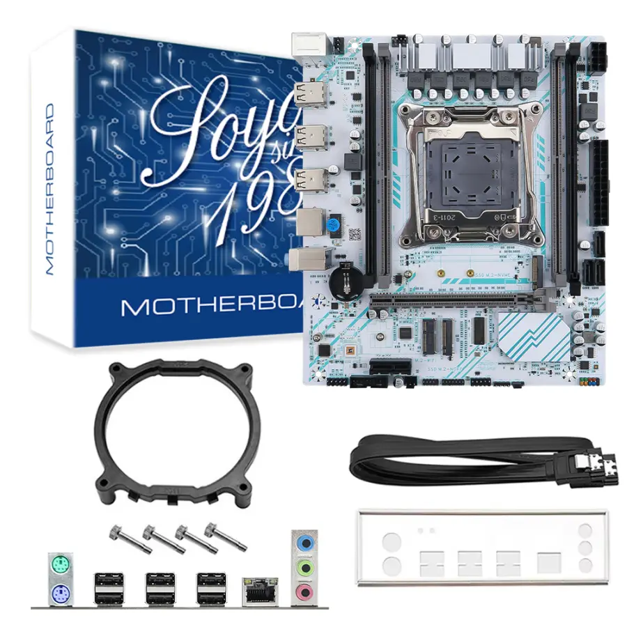 SOYO X99 Gaming Motherboard Kit with E5 2680 V3 CPU & DDR4 16G (2*8G)2133MHz Memory NVME PCIE3.0 TPM2.0 Pin for Desktop Computer — image 6