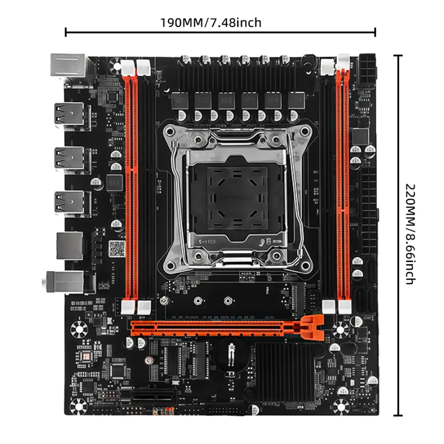 MOUGOL X99 Gaming Motherboard Kit with Intel E5 2676 V3 CPU & 8GB(1*8GB) DDR3 1600MHz Dual Channel RAM for Office Computers — image 4