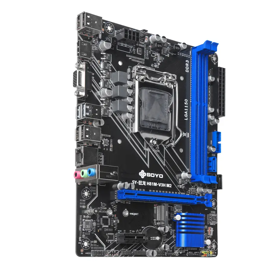 SOYO H81M Gaming Motherboard Dual Channel DDR3 M.2 NVME PCIEx16 HDMI VGA Interface LGA 1150 Supports Intel Core 4th Gen CPU — image 5