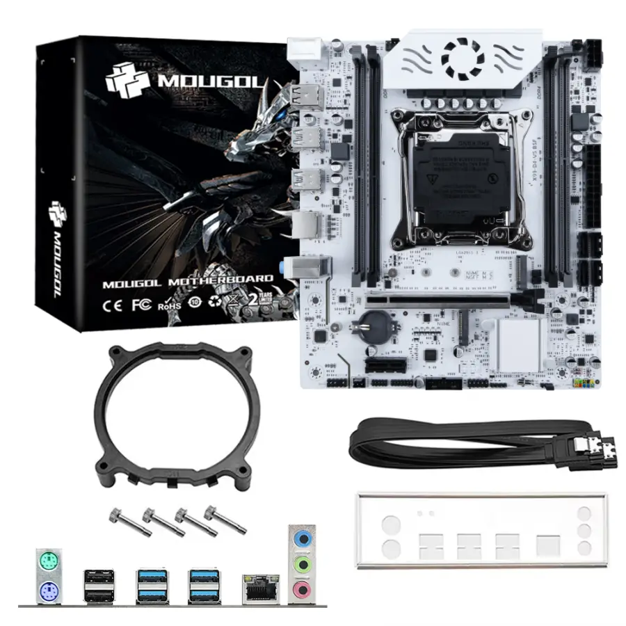 MOUGOL X99 Gaming Motherboard Kit with E5 2698 V3 CPU & DDR4 32G (2*16G)2133MHz Memory NVME PCIE3.0 TPM2.0 Pin for Desktop Host — image 7