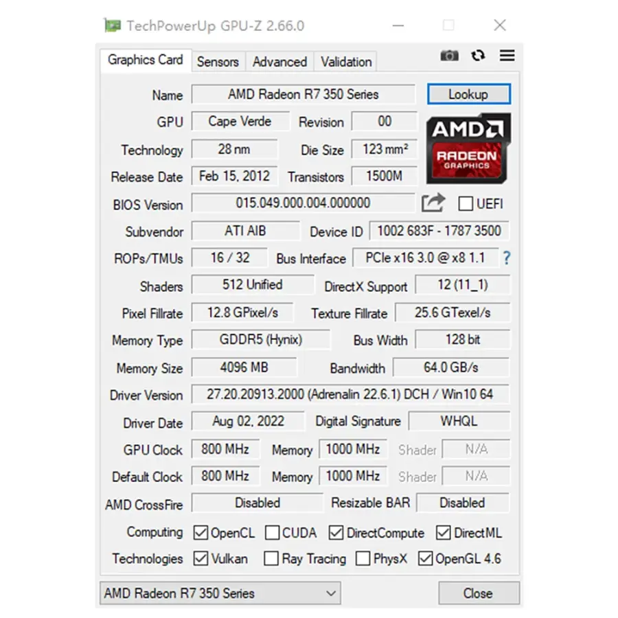 SOYO AMD Radeon R7 350 4GB Graphics Card DDR5 Memory 128Bit HDMI-compatible VGA DVI Video Card for Desktop Computer Components — image 6