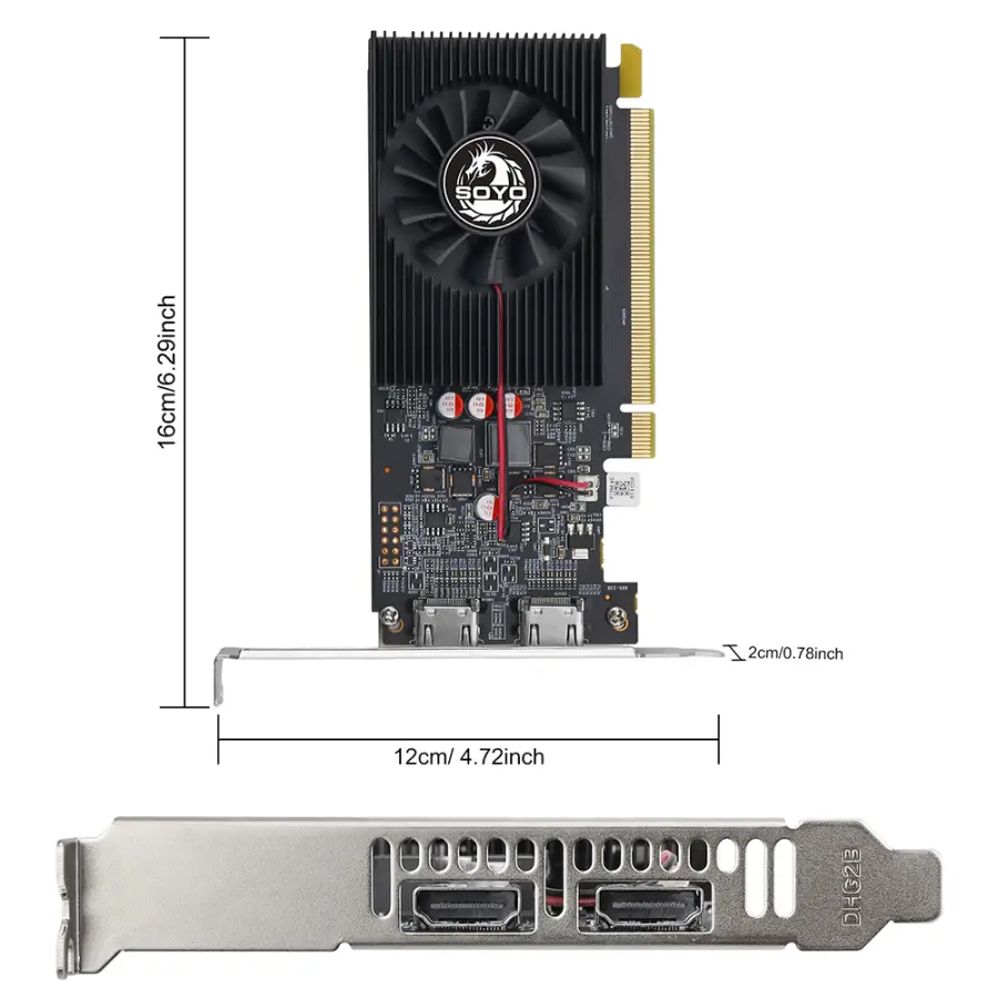 SOYO AMD Radeon R7 350 4GB Graphics Card DDR5 Memory 128Bit HDMI-compatible VGA DVI Video Card for Desktop Computer Components — image 7