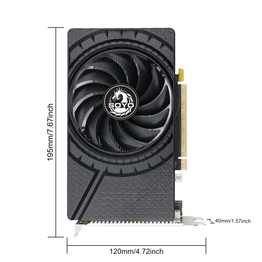 SOYO AMD Radeon R9 370 4G Graphics Card GDDR5 Video Memory 256Bit Gaming Card PCIE3.0x16 DP DVI for Desktop Computer Host — image 6