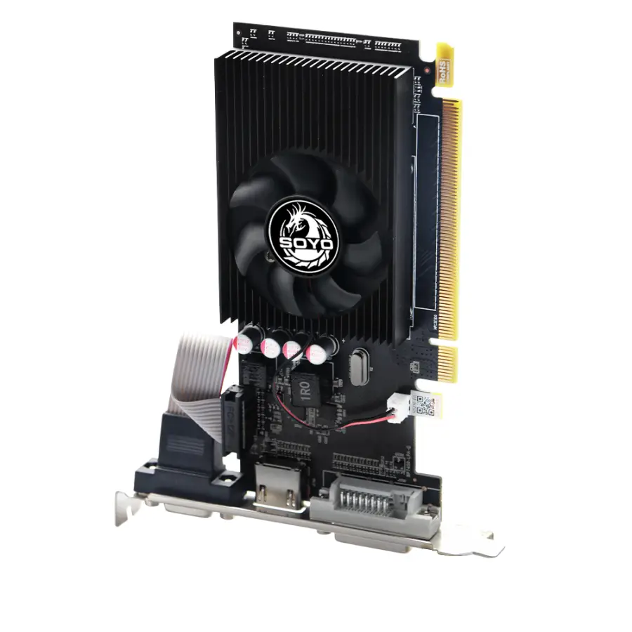 SOYO AMD Radeon R5 230 2G Graphics Cards GDDR3 Memory 64bit HDMI-compatible VGA DVI GPU Video Card for Desktop Office Co — view 2