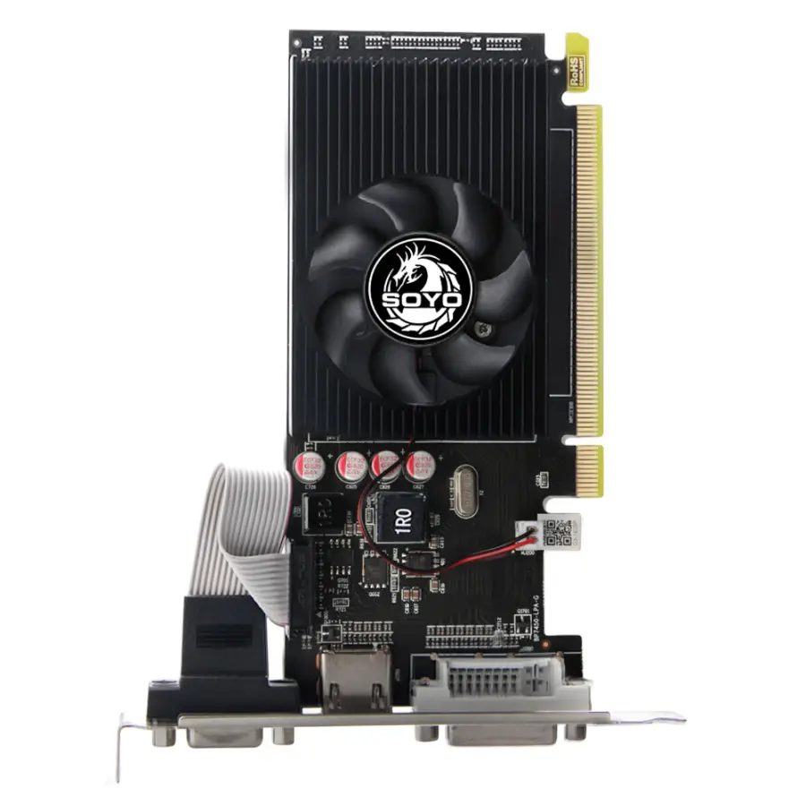 SOYO AMD Radeon R5 230 2G Graphics Cards GDDR3 Memory 64bit HDMI-compatible VGA DVI GPU Video Card for Desktop Office Co — view 5