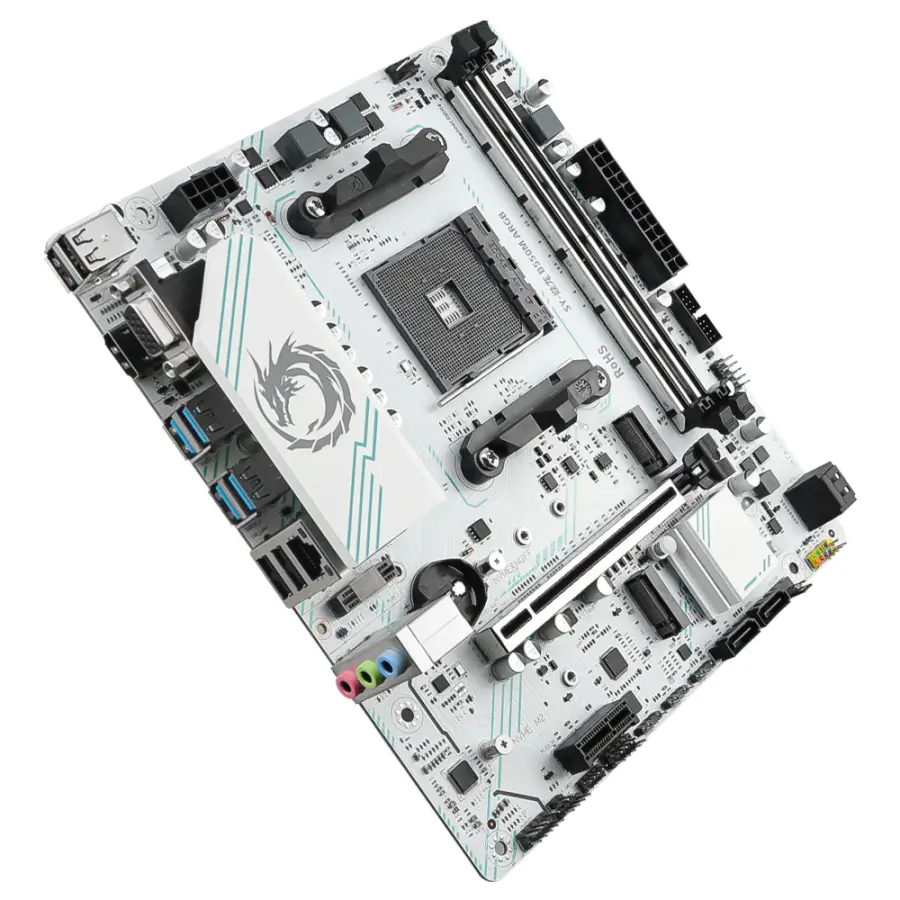SOYO AMD B550M motherboard Dual-channel DDR4 M.2 NVME Memory with ARGB Pin Support AMD Ryzen 5 5600/5600X for Desktop Co — view 1
