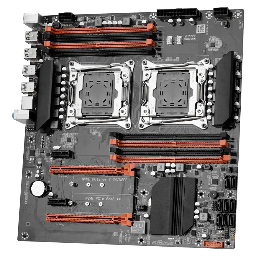 MOUGOL X99 Dual CPU Gaming Motherboard Kit with Xeon E5 2680 V3 & DDR4 8GBx4 RAM LGA 2011-3 M.2 NVME PCIEx16 for Desktop Comptue — image 5