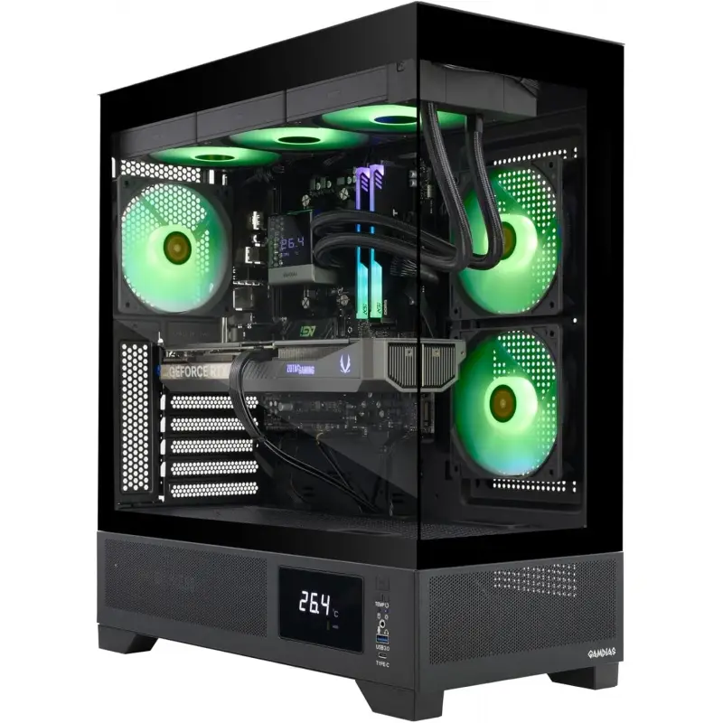 MEK AI-Enhanced Gaming PC Desktop Computer - GeForce RTX 5070 12GB, Ryzen 5 7600X up to 5.3 GHz, 32GB RGB DDR5, — image 2