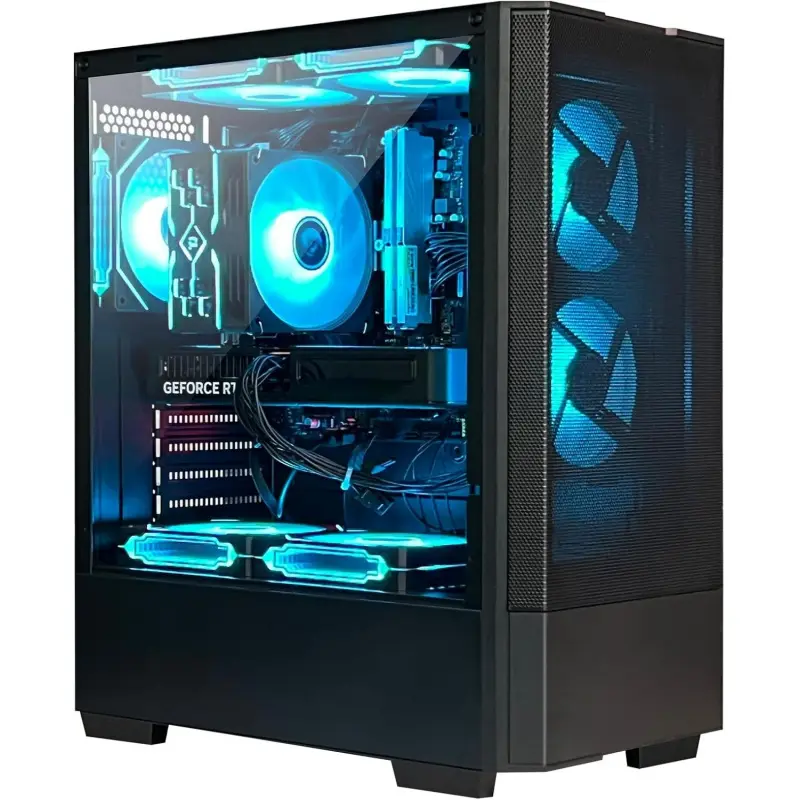 Desktop PC - R7 5700X GeForce RTX 5060 8GB, 32GB DDR4 RAM,1TB NVMe SSD,ARGB Cooling, Prebuilt Gaming Computer — view 1