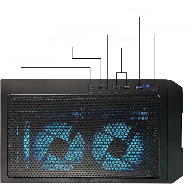 Desktop PC - R7 5700X GeForce RTX 5060 8GB, 32GB DDR4 RAM,1TB NVMe SSD,ARGB Cooling, Prebuilt Gaming Computer — image 5