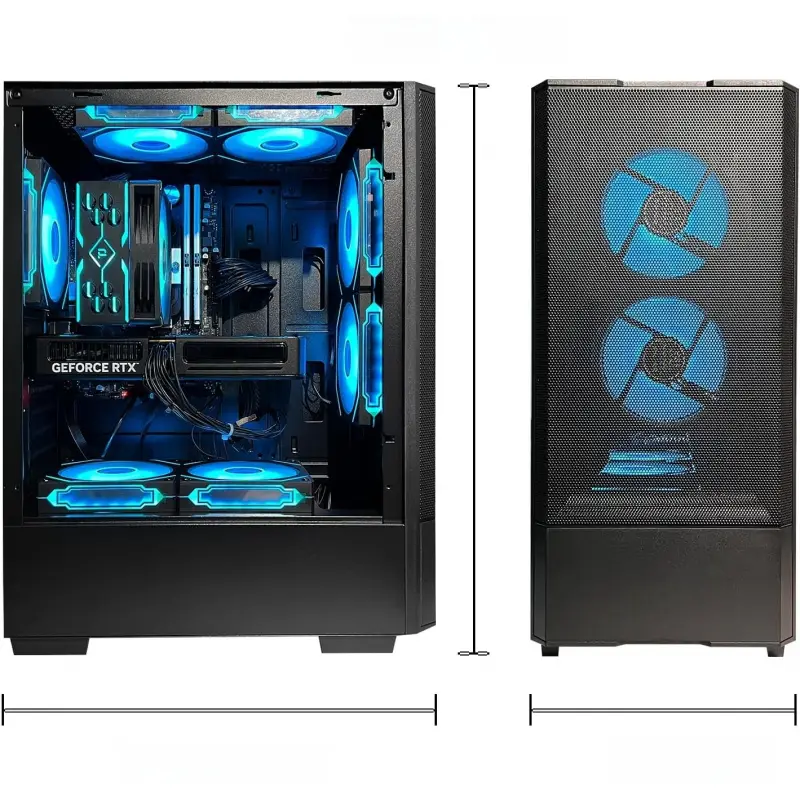 Desktop PC - R7 5700X GeForce RTX 5060 8GB, 32GB DDR4 RAM,1TB NVMe SSD,ARGB Cooling, Prebuilt Gaming Computer — image 6