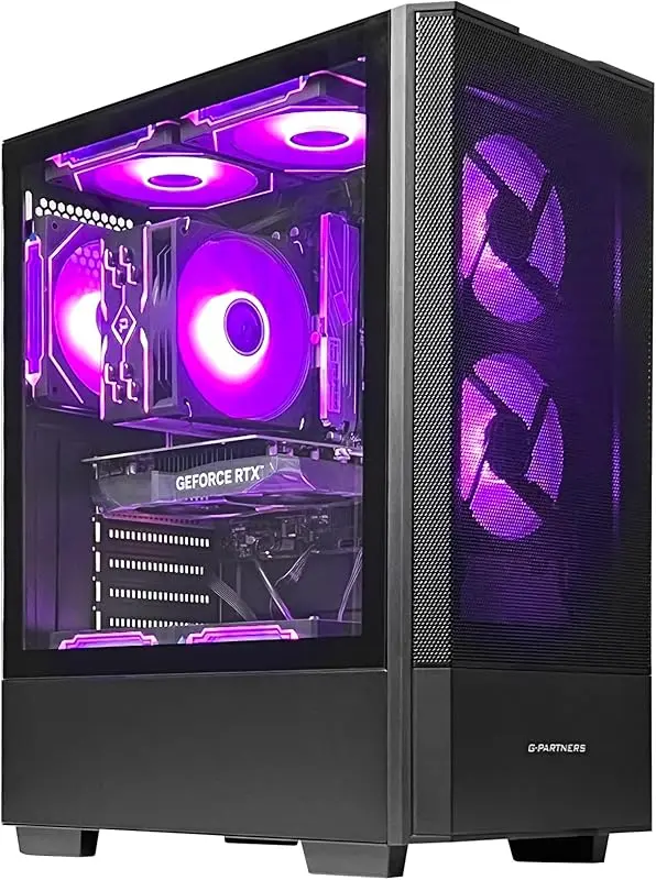Desktop PC - R7 5700X GeForce RTX 5060 8GB, 32GB DDR4 RAM,1TB NVMe SSD,ARGB Cooling, Prebuilt Gaming Computer — image 7