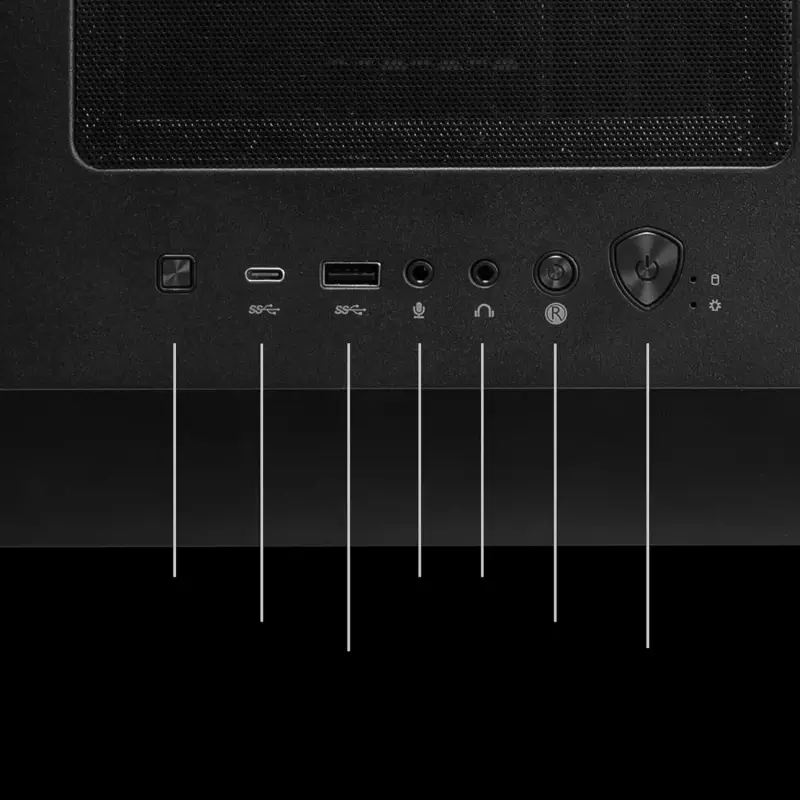 Z2 Gaming Desktop: R7-8700F, GeForce RTX 5070, 32GB DDR5, 2TB m.2 NVMe SSD, USB Type-C, VR-Ready, Windows 11 Home — view 6