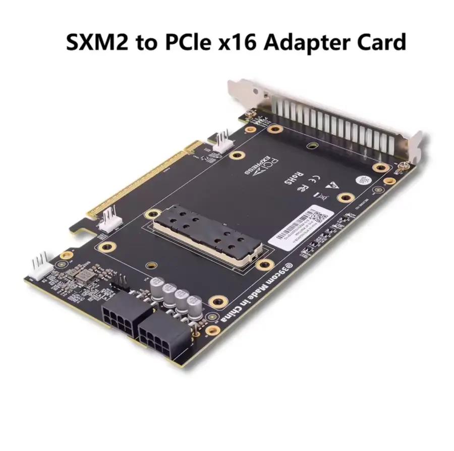 새로운 오리지널 NVIDIA V100 SXM2 그래픽 카드 어댑터 카드 SXM2에서 PCIe x16 확장 카드로 빠른 배송 — image 5