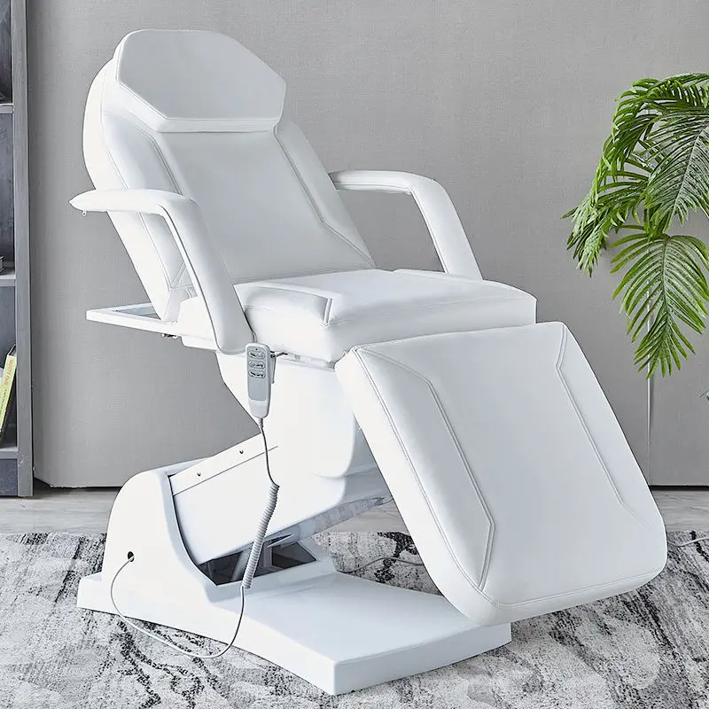 3-Motor Electric Facial Bed Adjustable Esthetician Chair Medical Spa Massage Table Eyelash Extension Beauty Salon Furniture — image 4
