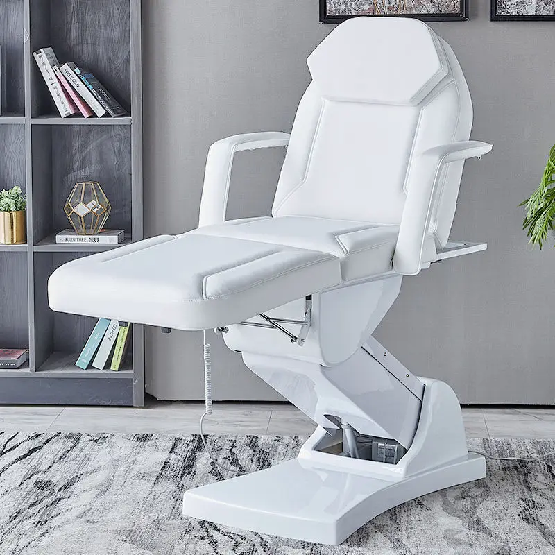 3-Motor Electric Facial Bed Adjustable Esthetician Chair Medical Spa Massage Table Eyelash Extension Beauty Salon Furniture — image 5