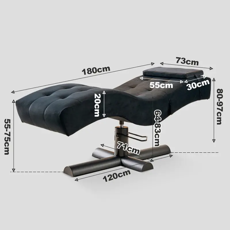 XinSheng Beauty Care Bed Facial Hydrotherapy Head Massage Table Salon Eyelash Beds SPA Furniture Home Use Leisure Lounge Chair — image 3