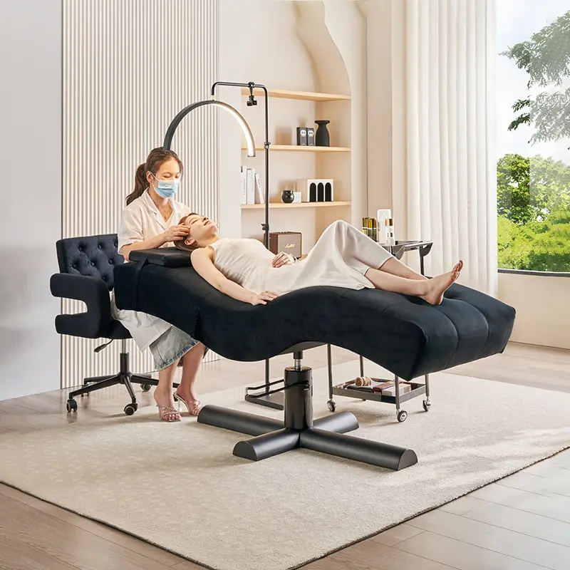 XinSheng Beauty Care Bed Facial Hydrotherapy Head Massage Table Salon Eyelash Beds SPA Furniture Home Use Leisure Lounge Chair — image 4