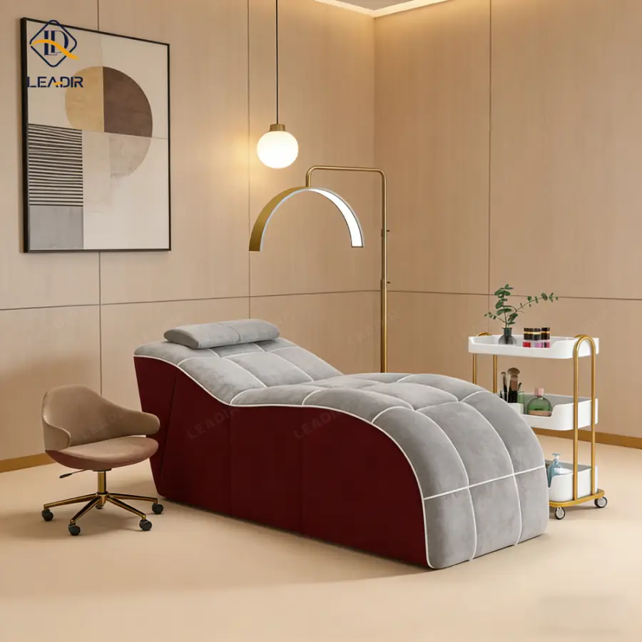 Modern Compressed Lash Bed for Salon Furniture Curved Spa Beauty Mattress for Facial Bed Beauty Salon — image 3