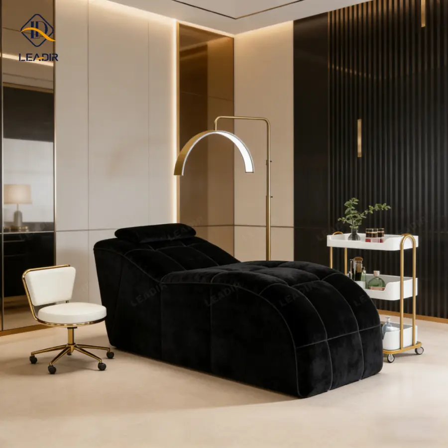 Modern Compressed Lash Bed for Salon Furniture Curved Spa Beauty Mattress for Facial Bed Beauty Salon — image 4