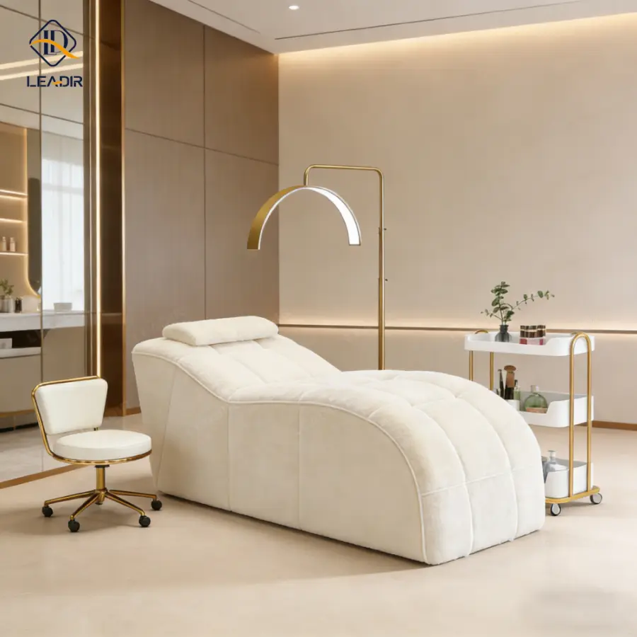 Modern Compressed Lash Bed for Salon Furniture Curved Spa Beauty Mattress for Facial Bed Beauty Salon — image 5