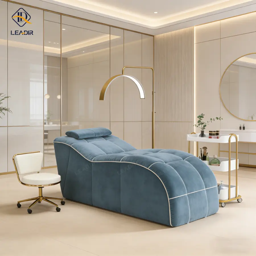 Modern Compressed Lash Bed for Salon Furniture Curved Spa Beauty Mattress for Facial Bed Beauty Salon — image 6
