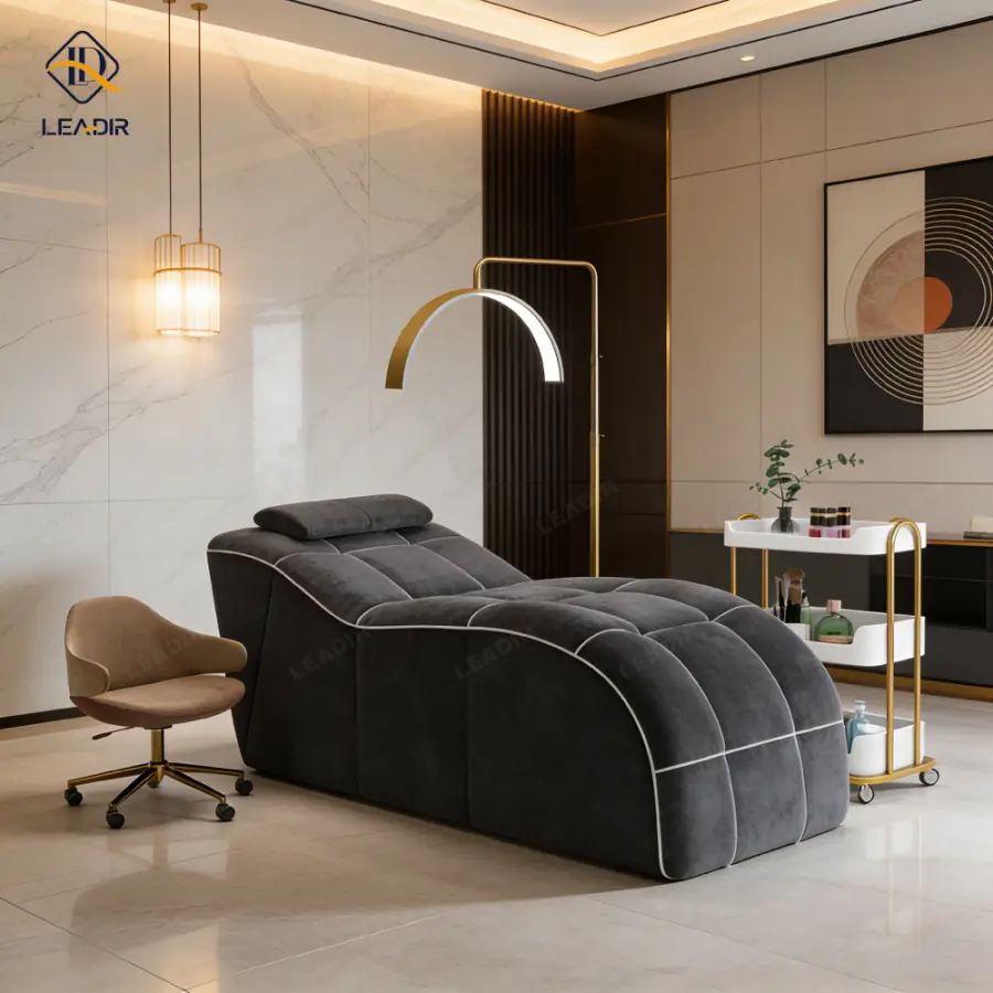 Modern Compressed Lash Bed for Salon Furniture Curved Spa Beauty Mattress for Facial Bed Beauty Salon — image 7