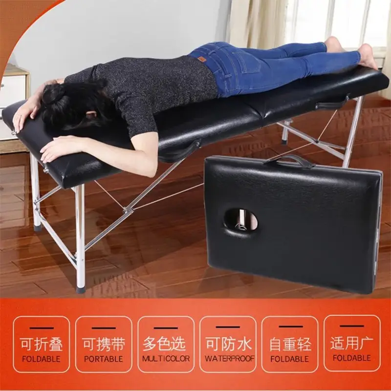 Original folding Spa Massage Tables Salon Furniture Wooden massage bed portable acupuncture beauty physiotherapy tattoo Table — image 6