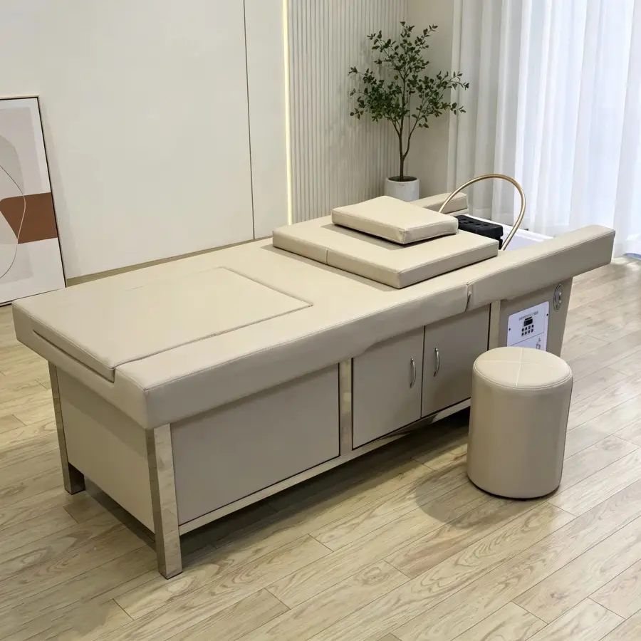 Luxurious Thai Style Head Therapy, Hair Washing Bed, Foot Bath, Massage, Dual Purpose Beauty and Health Club Special Electric Ad — image 3