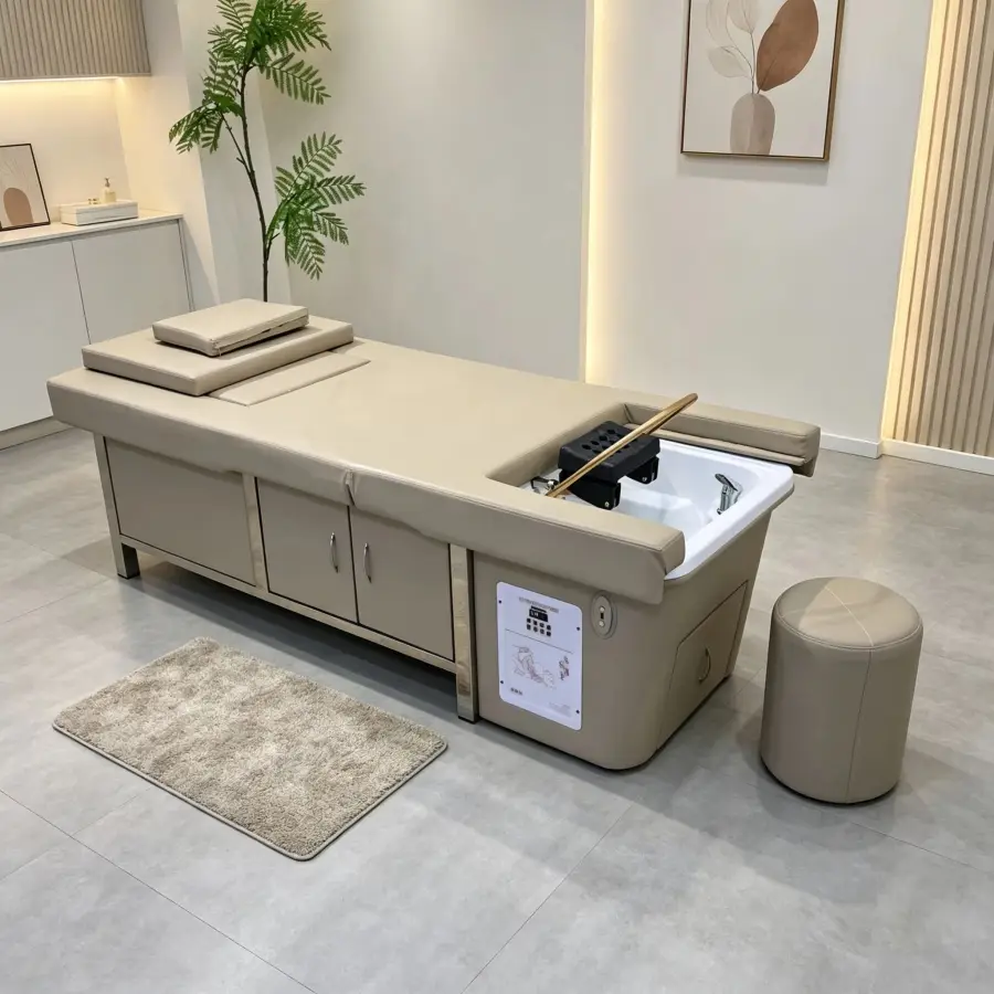 Luxurious Thai Style Head Therapy, Hair Washing Bed, Foot Bath, Massage, Dual Purpose Beauty and Health Club Special Electric Ad — image 4