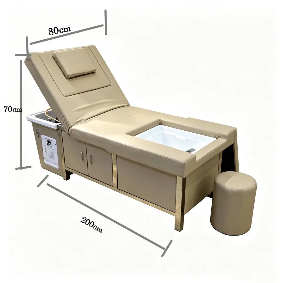 Luxurious Thai Style Head Therapy, Hair Washing Bed, Foot Bath, Massage, Dual Purpose Beauty and Health Club Special Electric Ad — image 7