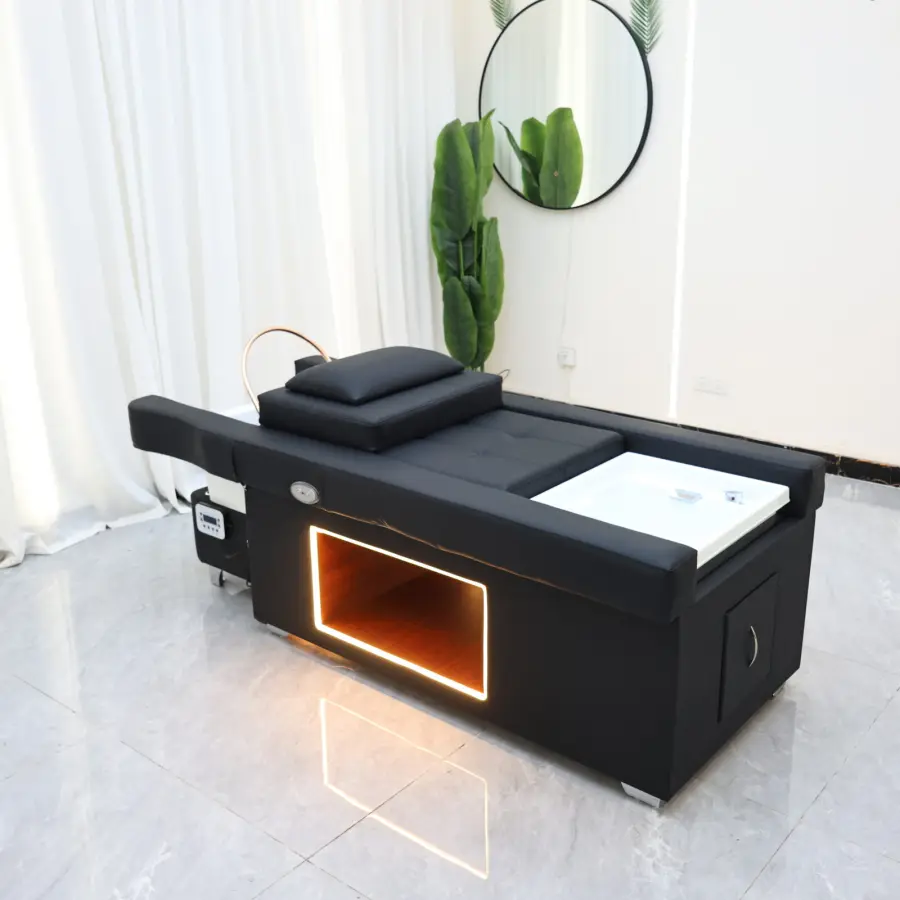 Light Luxury Thai Style Luxury Dual-Use Bed, Used for Washing Hair, Feet, and Adjusting Neck Support,, An Ergonomic Shampoo Bed, — image 6