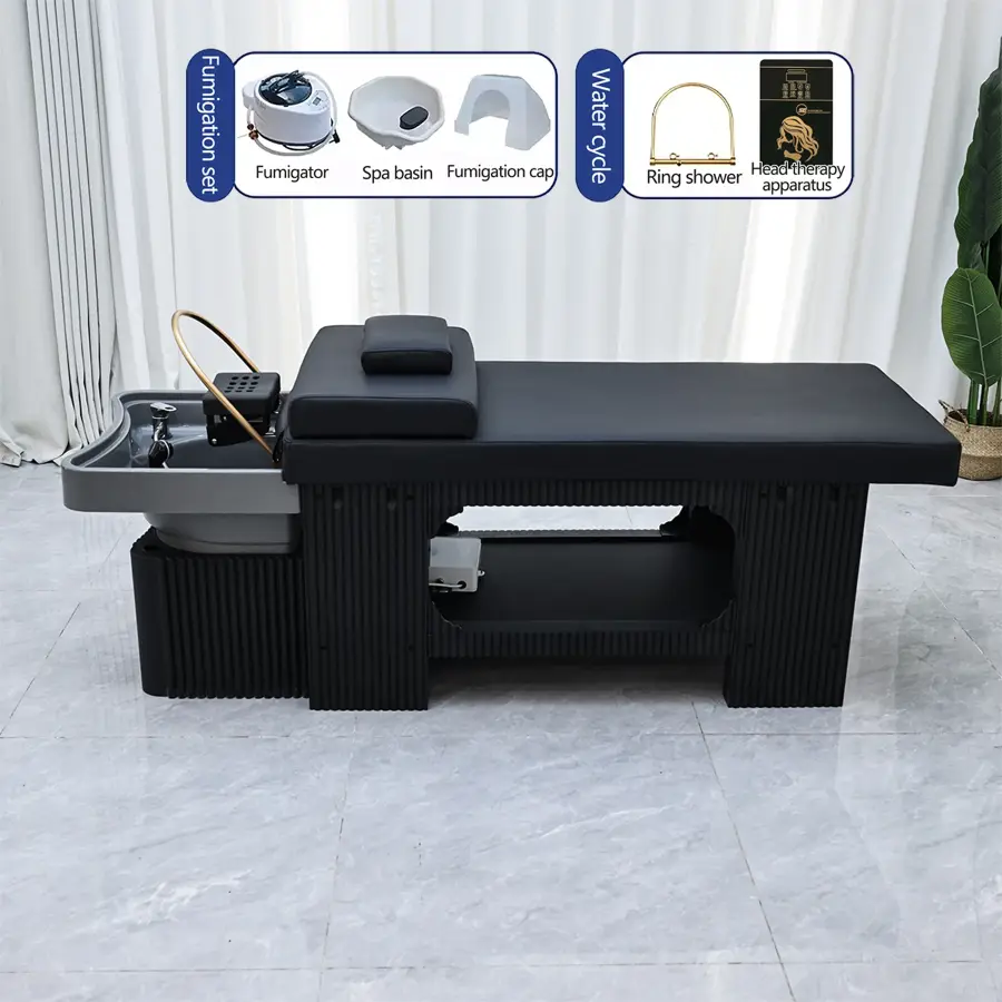 Thai Shampoo Bed, Designed Specifically for Commercial Use in Hair Salons and Beauty Salons, Ceramic Shampoo Basin — image 8