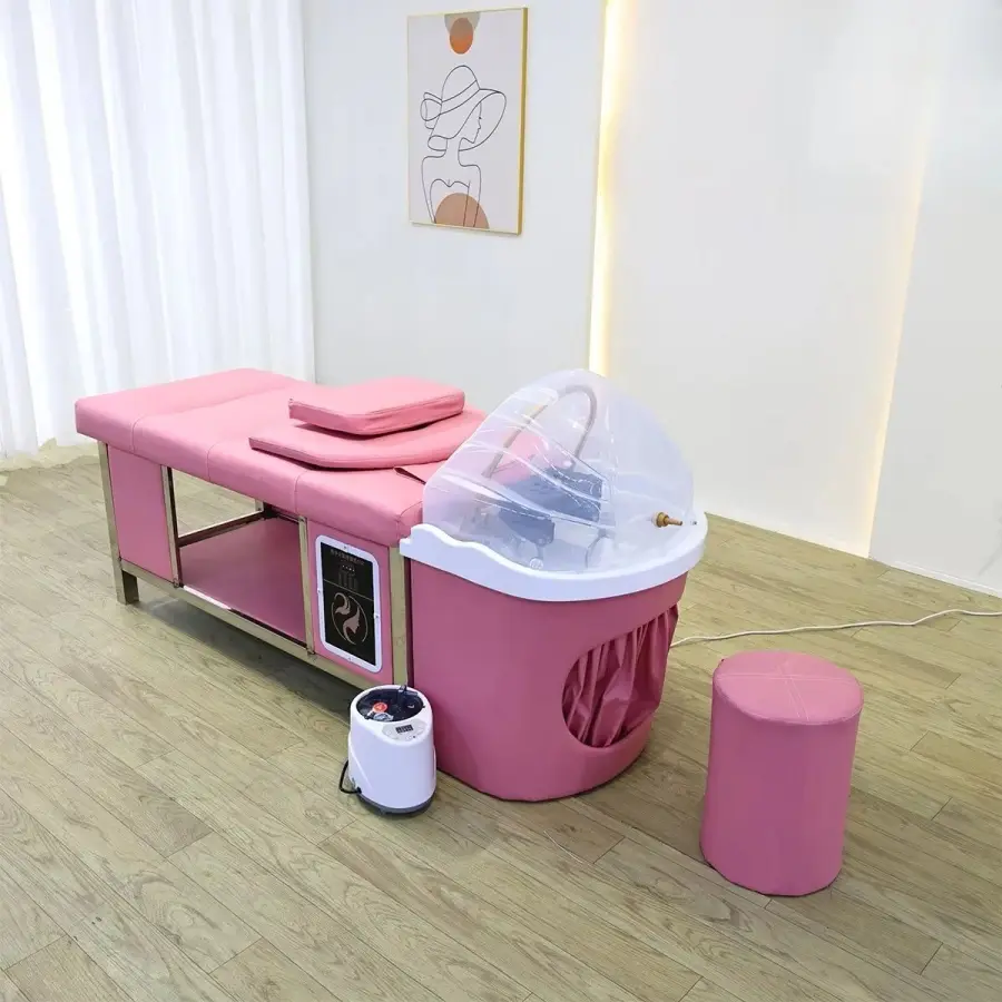 Combining Hair Washing,Head Therapyand Massageit is Sturdy and DurableWith a Deep Splash Proof Ceramic Basin That is Waterproof — image 4