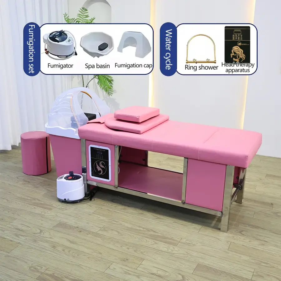 Combining Hair Washing,Head Therapyand Massageit is Sturdy and DurableWith a Deep Splash Proof Ceramic Basin That is Waterproof — image 8