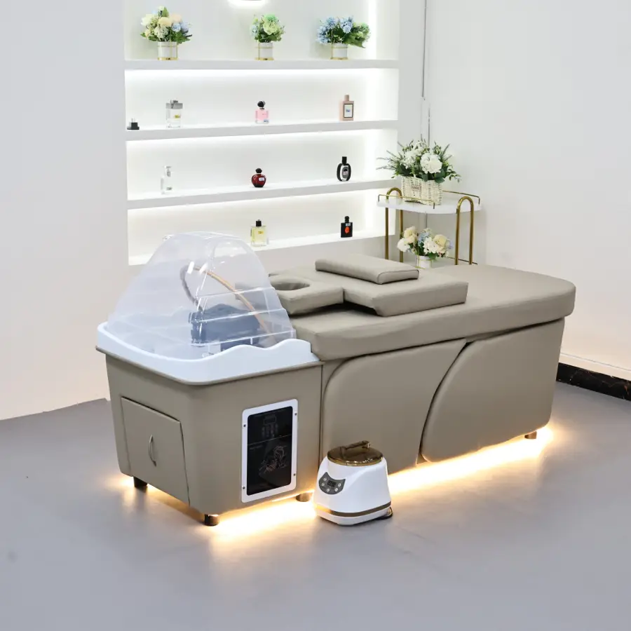 Advanced Thai style hair washing bed filled with high elasticity sponge, equipped with a beauty perforated pillow, suitable for — image 4