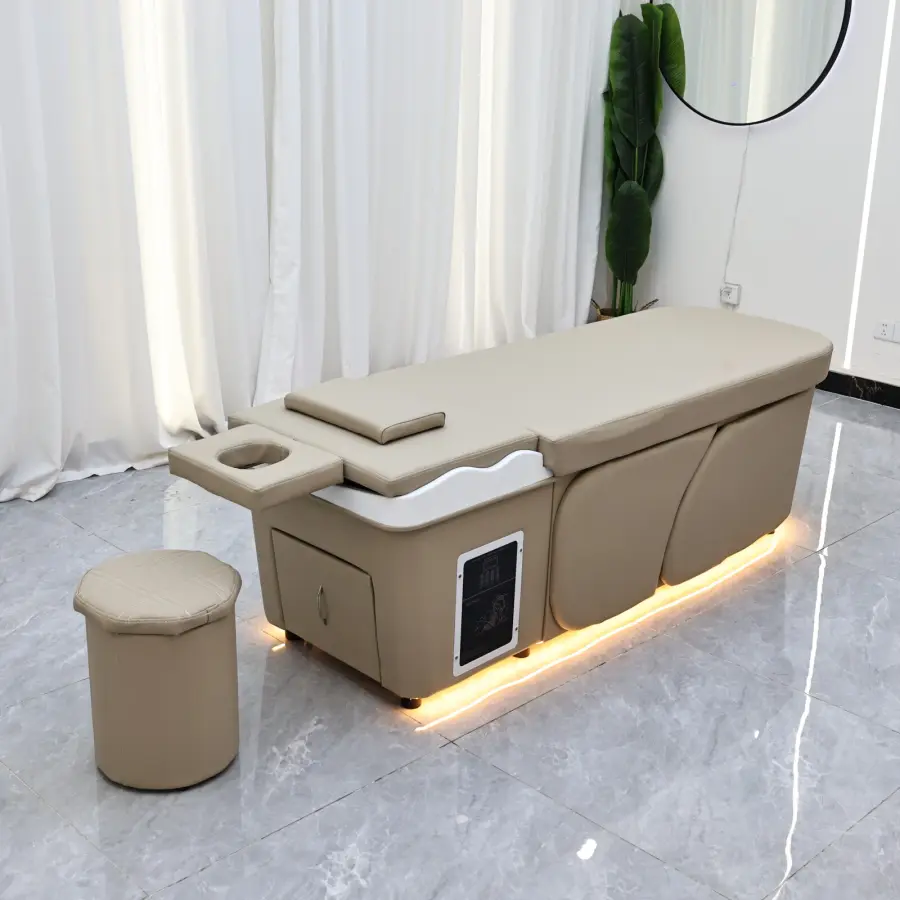 Advanced Thai style hair washing bed filled with high elasticity sponge, equipped with a beauty perforated pillow, suitable for — image 5