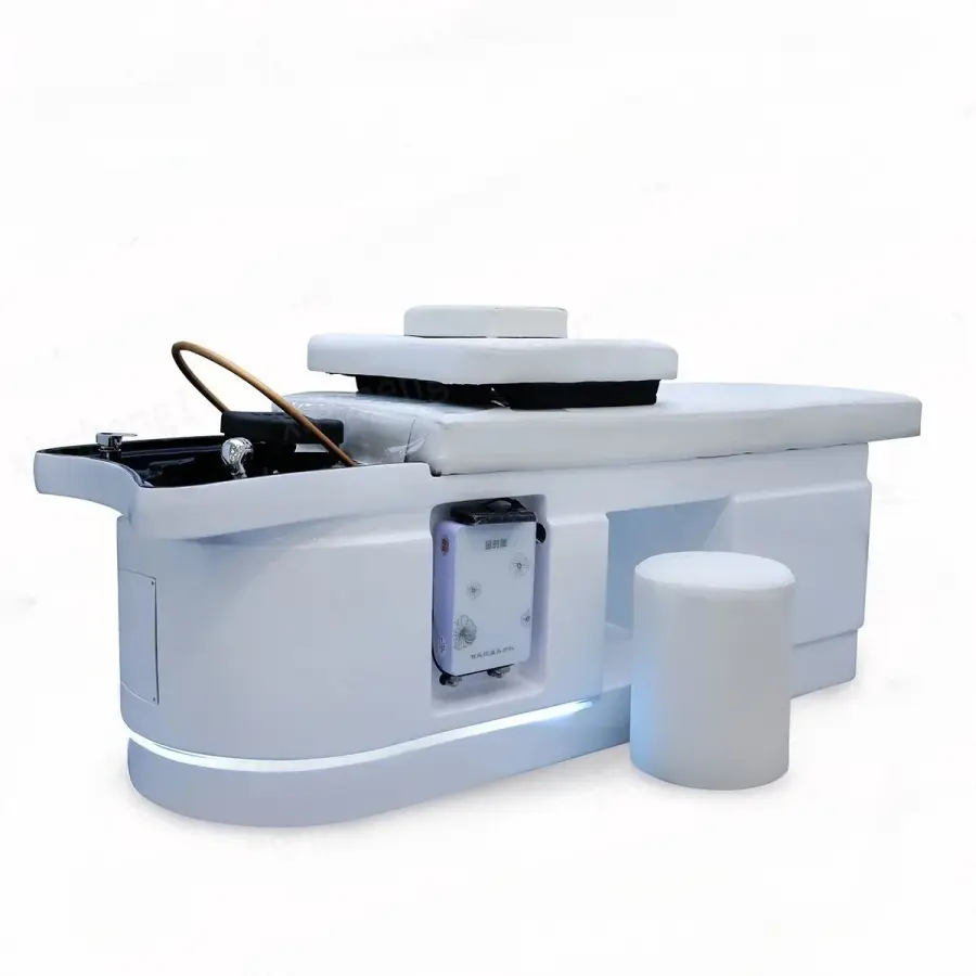 Hair Washing Bed,Equipped With Fumigation Machine,Water Circulation,Small Stool, SPA,Head Therapy,Commercial Furniture — image 7