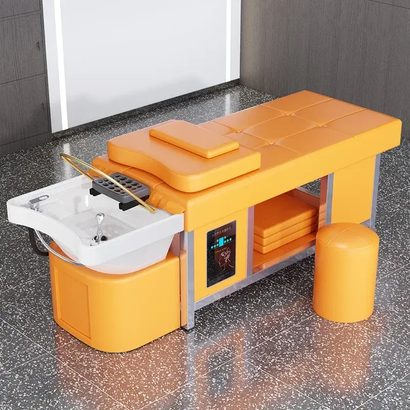 Light Luxury Thai Style Flat Hair Wash Bed, Exclusive Style for Professional Hair Salons and Hair Salons. Ergonomic Fit Design, — image 2