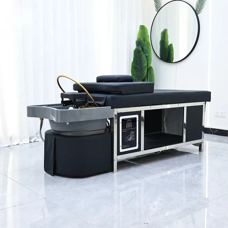 A must-have Multi-Functional Thai Style Hair Therapy Bed for Health Centers, Fully Lying Down for Washing and Care Without — image 4