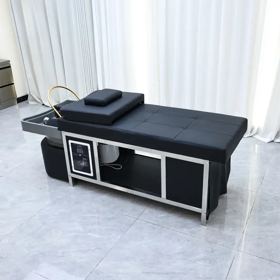 A must-have Multi-Functional Thai Style Hair Therapy Bed for Health Centers, Fully Lying Down for Washing and Care Without — image 5