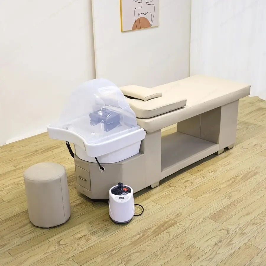 Massage Table Massage Bed Shampoo Beds Head SPA Salon Furniture Hair Washing Equipment Beauty Care Bed Sofa Cushion — image 3