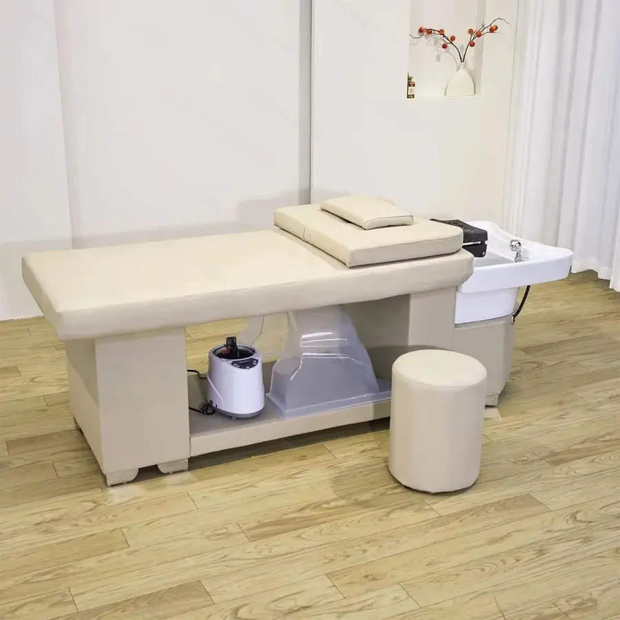 Massage Table Massage Bed Shampoo Beds Head SPA Salon Furniture Hair Washing Equipment Beauty Care Bed Sofa Cushion — image 4