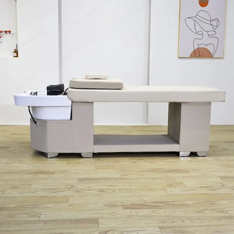 Massage Table Massage Bed Shampoo Beds Head SPA Salon Furniture Hair Washing Equipment Beauty Care Bed Sofa Cushion — image 6