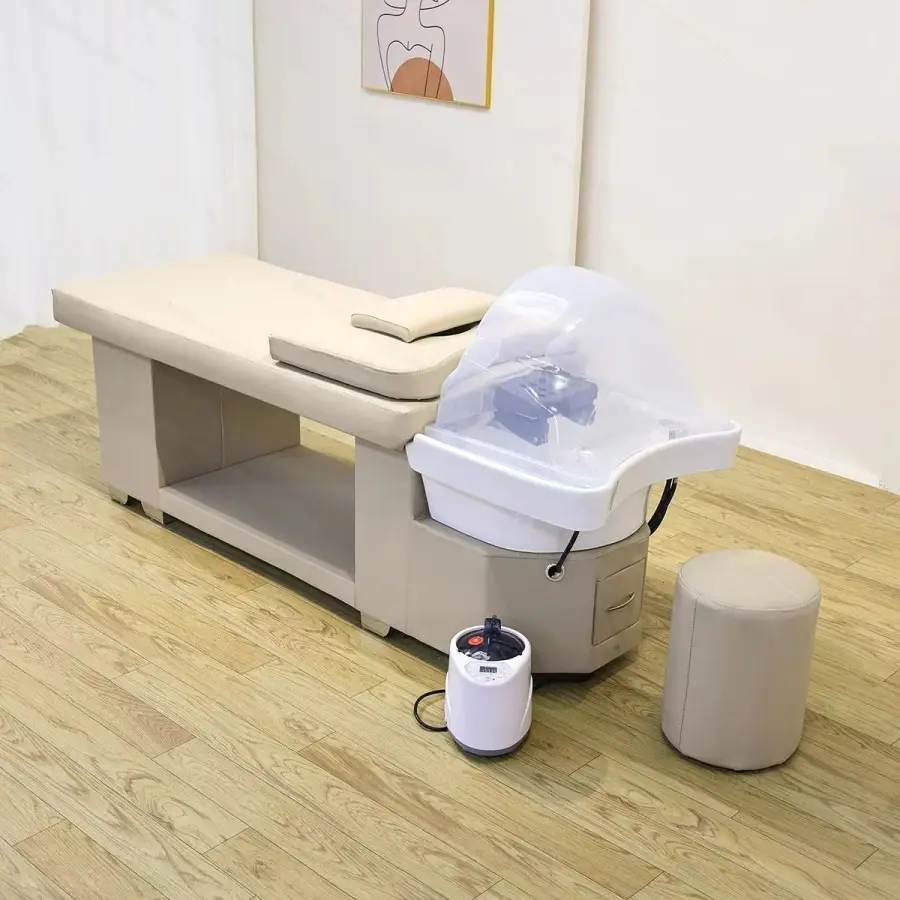 Massage Table Massage Bed Shampoo Beds Head SPA Salon Furniture Hair Washing Equipment Beauty Care Bed Sofa Cushion — image 7