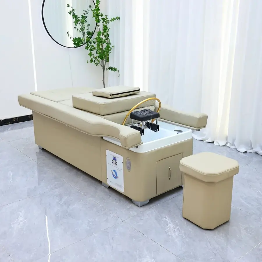 Hair Washing Bed, Hair Salon, Bedside SPA Fumigation Machine, Massage Table, Leisure and Health Store, Commercial Furniture — image 3