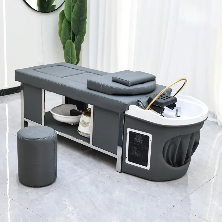 Moxibustion Thai Style Flat Hair Washing Bed, Health Center Hair Washing Bed Integrated Molding, Head Therapy and Wash Care — image 3