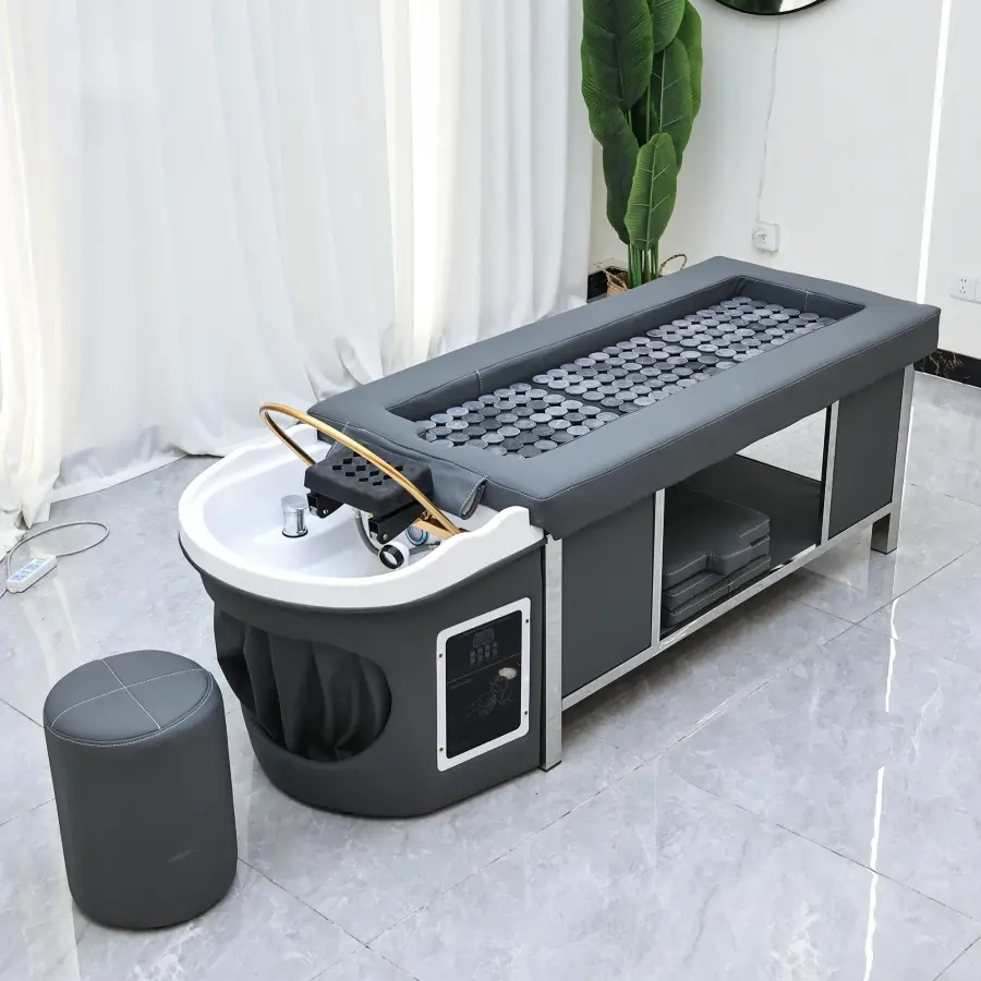 Moxibustion Thai Style Flat Hair Washing Bed, Health Center Hair Washing Bed Integrated Molding, Head Therapy and Wash Care — image 5